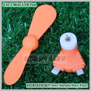 Professional Custom Logo Mini Fan for iPhone Small Portable USB Mobile Phone Fan for Android